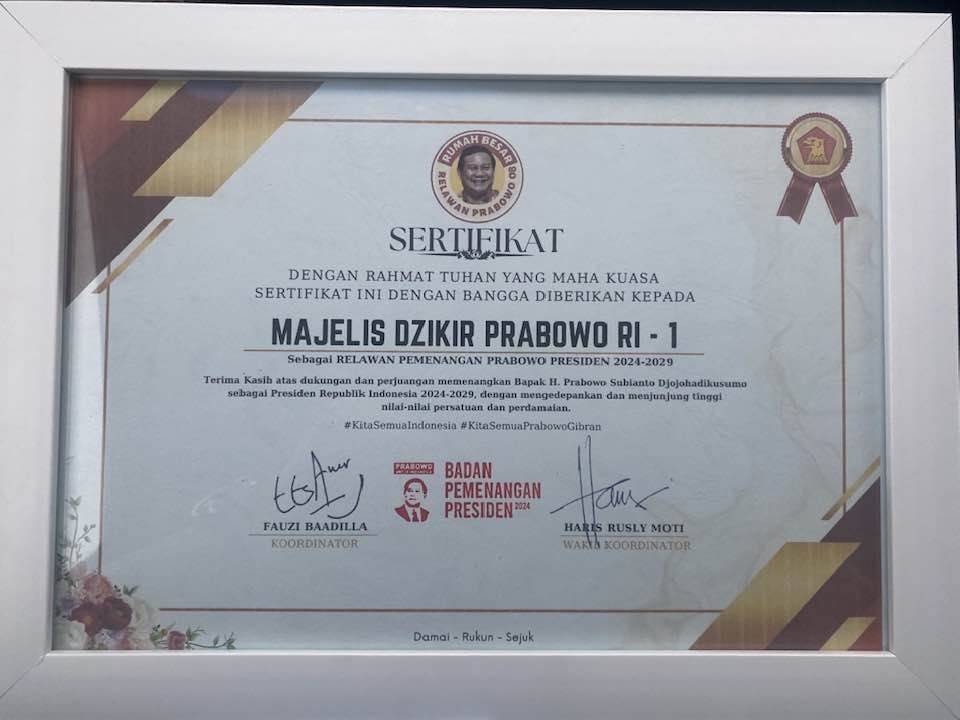 SERTIFIKAT MAJELIS DZIKIR PRABOWO RI1