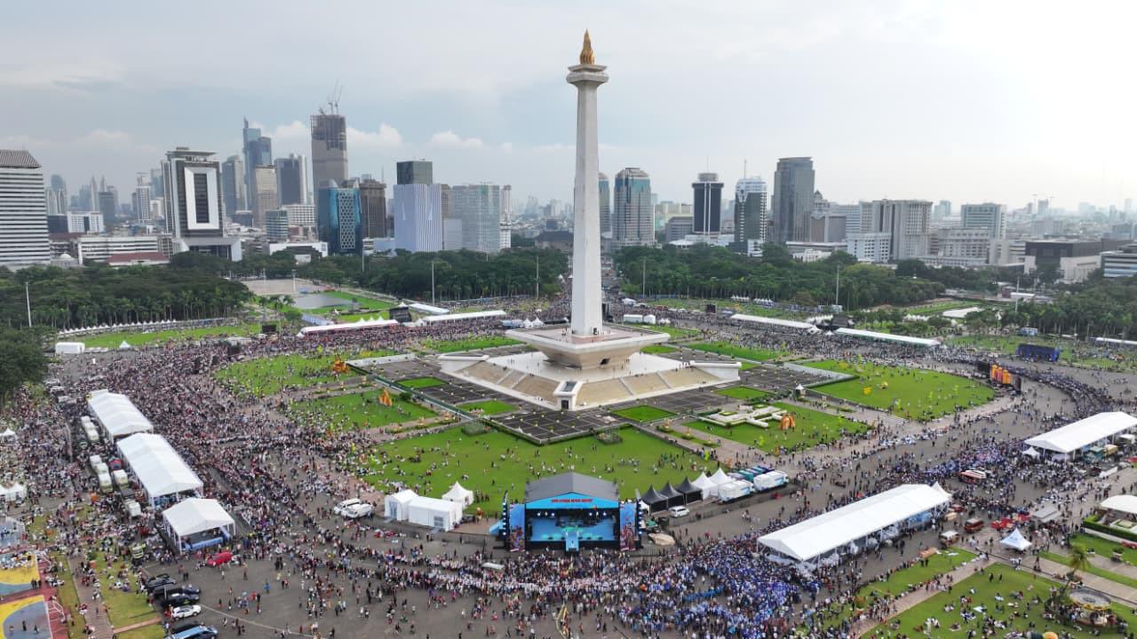 RATUSAN RIBU WARGA PADATI BAZAR RAKYAT MONAS – INTRUKSI PRESIDEN PRABOWO RI 1, BAWA KEGEMBIRAAN PASCA-LEBARAN