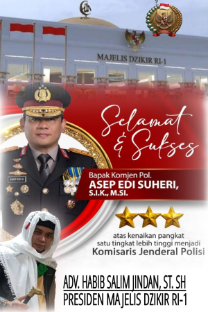 Habib Salim Jindan Baharun Presiden Majelis Dzikir Prabowo RI-1 Ucap Selamat dan Mendoakan Kapolda Metro Jaya Bintang Tiga: Menjadi Kapolri