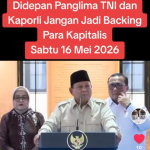 PRESIDEN PRABOWO RI-1 TEGAS BERI PERINGATAN  KERAS KEPADA PANGLIMA TNI DAN KAPOLRI SELURUH JAJARANNYA: JANGAN PERNAH MEMBACKING PENGUSAHA BESAR YANG BERMASALAH!