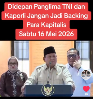 PRESIDEN PRABOWO RI-1 TEGAS BERI PERINGATAN  KERAS KEPADA PANGLIMA TNI DAN KAPOLRI SELURUH JAJARANNYA: JANGAN PERNAH MEMBACKING PENGUSAHA BESAR YANG BERMASALAH!